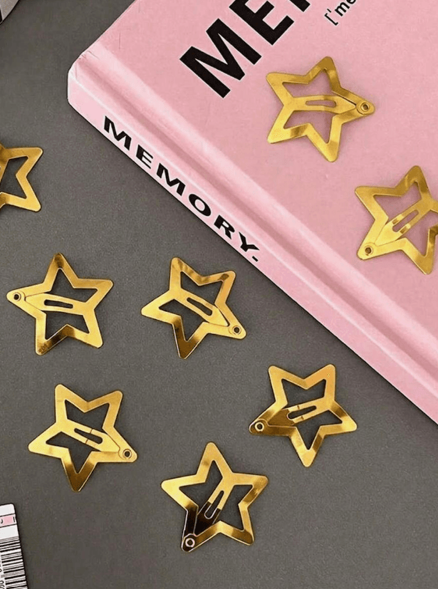 ganchos de estrella dorada